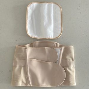 Belly Bandit Postpartum Luxe Belly Wrap and Extender Nude Almond Medium